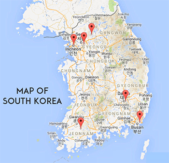 South Korea Image Map